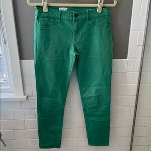 Stylish Green Ankle Jeans